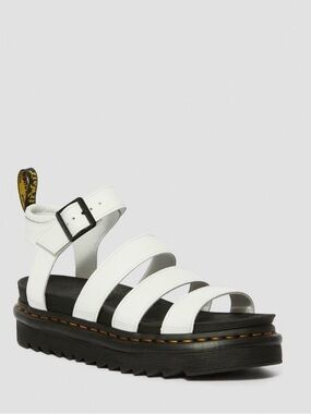 Free People x Dr. Martens Blaire Hydro Leather Flatform Gladiator Sandals s